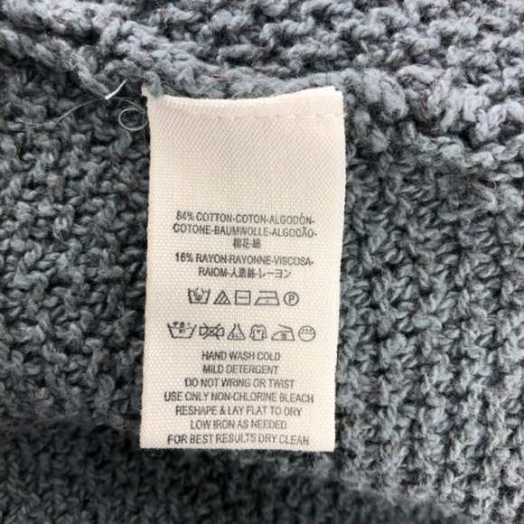 Free People Gray Cotton-Rayon Blend Snap Button Closure Knit Cardigan - Picture 9 of 10